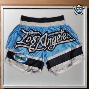 ROMWE MEN HIGH WAIST BOXER ATHLETIC LIGHT BLUE SHORTS SIZE LARGE STREETWEAR